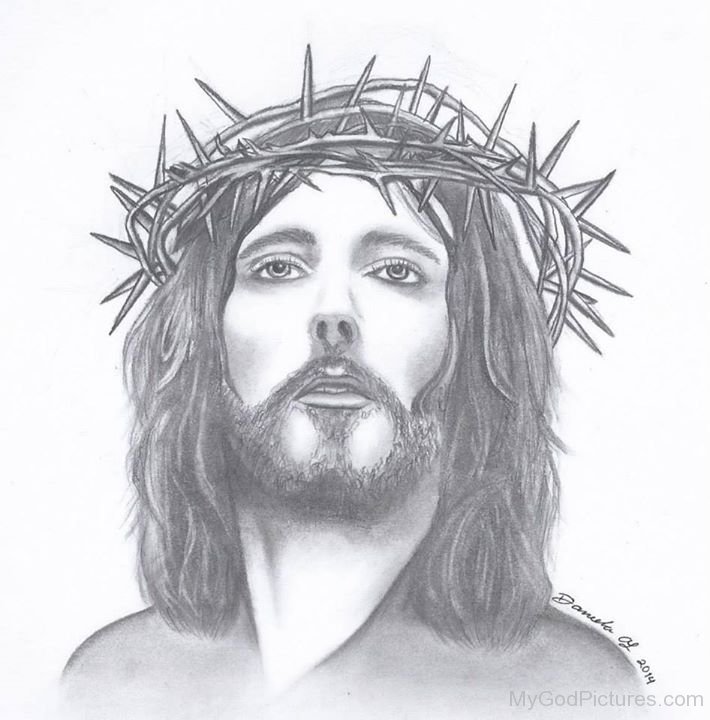 Beautiful Pencil Sketch Of Jesus Christ - God Pictures