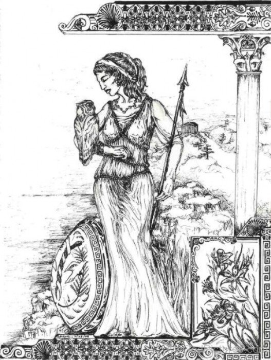 Goddess Of Wisdom Athena-rg514