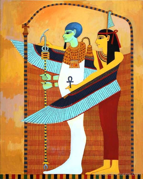 Portrait Of Maat And Ptah
