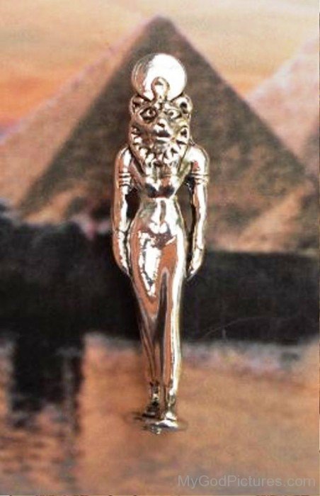 Silver Statue Of Sekhmet-tb521